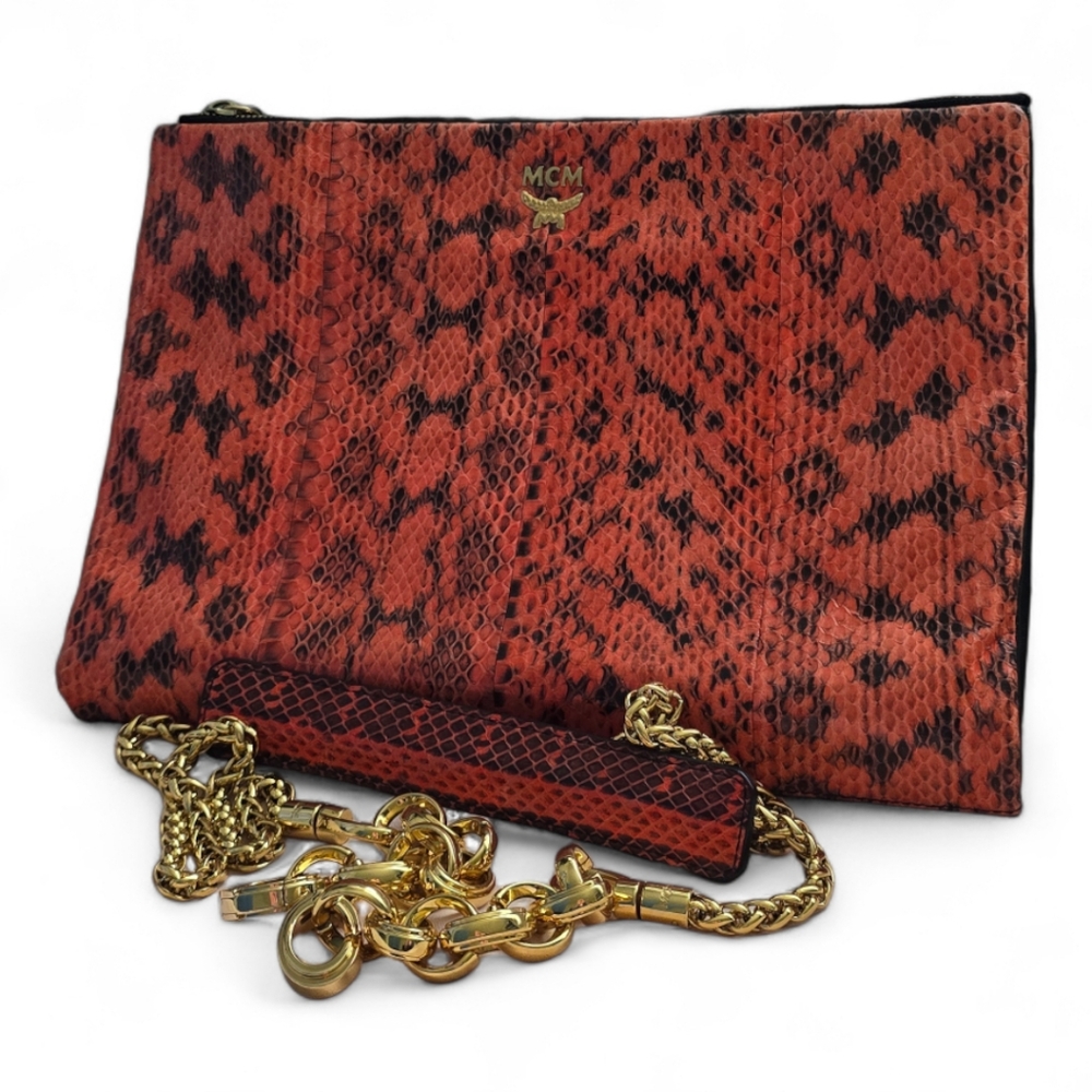 MCM Leather Cluth/ Crossbody Bag